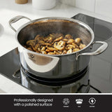 Vogati Tri - Ply Stainless Steel 8 - Piece Cookware Set – Induction Compatible Pots & Pan with Glass Lids, PFOA Free - Al Kabayel Discount CentreVogati Tri - Ply Stainless Steel 8 - Piece Cookware Set – Induction Compatible Pots & Pan with Glass Lids, PFOA FreeCookware SetVOGATIAl Kabayel Discount Centre