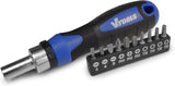 Vtools 11 PC Ratchet Screwdriver Set With Bits, 72 - Tooth, High - Torque Reversible Mechanism, Ergonomic Handle, Precision CRV Steel Bit Holder, Ideal for Professional and DIY Use,VT2255 - Al Kabayel Discount CentreVtools 11 PC Ratchet Screwdriver Set With Bits, 72 - Tooth, High - Torque Reversible Mechanism, Ergonomic Handle, Precision CRV Steel Bit Holder, Ideal for Professional and DIY Use,VT2255ToolsVTOOLSAl Kabayel Discount Centre