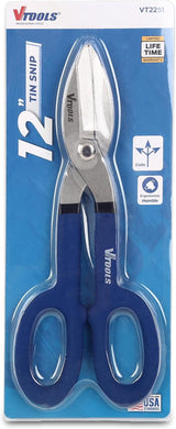 Vtools 12 Inch Straight Tin Snips, Carbon Steel Forged Metal Shears, with Comfortable PVC Dipped Plastic Handle for Cutting Sheet Metal, Hand Cutting Tools, Blue, VT2251 - Al Kabayel Discount CentreVtools 12 Inch Straight Tin Snips, Carbon Steel Forged Metal Shears, with Comfortable PVC Dipped Plastic Handle for Cutting Sheet Metal, Hand Cutting Tools, Blue, VT2251ToolsVTOOLSAl Kabayel Discount Centre
