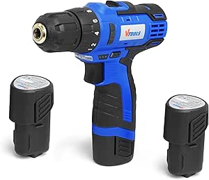 Vtools 12V Cordless Drill Driver Kit, 400 - 1400 RPM, Dual Speed with 2 Lithium - Ion Batteries 1.5 Ah, Powerful 28NM Torque, 10mm Chuck for Efficient Drilling & Fastening, 2 Years Warranty - VT1202 - BMC - Al Kabayel Discount CentreVtools 12V Cordless Drill Driver Kit, 400 - 1400 RPM, Dual Speed with 2 Lithium - Ion Batteries 1.5 Ah, Powerful 28NM Torque, 10mm Chuck for Efficient Drilling & Fastening, 2 Years Warranty - VT1202 - BMCToolsVTOOLSAl Kabayel Discount Centre