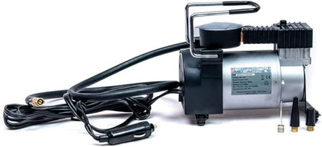 VTOOLS 12V Portable Air Compressor Single Cylinder With 100 Psi Inclding Carrying Bag, 1 Meter Hose, VT1303 - Al Kabayel Discount CentreVTOOLS 12V Portable Air Compressor Single Cylinder With 100 Psi Inclding Carrying Bag, 1 Meter Hose, VT1303Power ToolsVTOOLSAl Kabayel Discount Centre