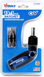 Vtools 13 - in - 1 Ratchet Screwdriver Set with Folding Handle, Phillips Slotted Dual - purpose Head, CR - V Ratchet, Compact Design, Multi - Purpose Tool Kit, Blue, VT2267 - Al Kabayel Discount CentreVtools 13 - in - 1 Ratchet Screwdriver Set with Folding Handle, Phillips Slotted Dual - purpose Head, CR - V Ratchet, Compact Design, Multi - Purpose Tool Kit, Blue, VT2267ToolsVTOOLSAl Kabayel Discount Centre