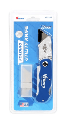 Vtools 19mm Box Folding Cutter Utility Knife, Aluminum Alloy With ABS Plastic Head - Al Kabayel Discount CentreVtools 19mm Box Folding Cutter Utility Knife, Aluminum Alloy With ABS Plastic HeadToolsVTOOLSAl Kabayel Discount Centre