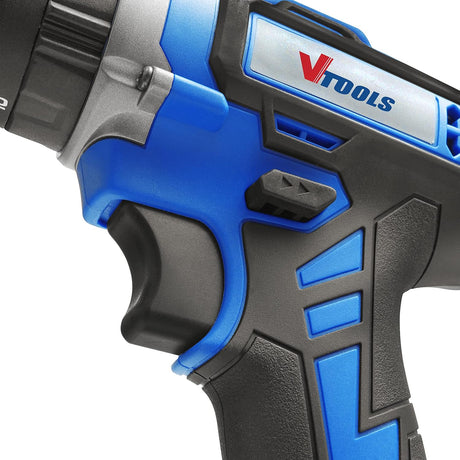 Vtools 20V Cordless Impact Drill With 2 Batteries & 1 Charger, 2 - Variable Speed, 10mm Keyless Chuck, 18+1 Torque Setting, BMC Case, Drill Kit for Wood, Concrete, & Plastic, 2 Years Warranty, VT1211 - Al Kabayel Discount CentreVtools 20V Cordless Impact Drill With 2 Batteries & 1 Charger, 2 - Variable Speed, 10mm Keyless Chuck, 18+1 Torque Setting, BMC Case, Drill Kit for Wood, Concrete, & Plastic, 2 Years Warranty, VT1211ToolsVTOOLSAl Kabayel Discount Centre