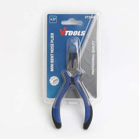 Vtools 4.5 Inch Mini Bent Nose Pliers, Spring Loaded Plier, Carbon Steel & Black Polished Finish, Extra strength, Anti - Slip Handles, Jewelry Making, Gripping Small Component, Pack 1, VT2149 - Al Kabayel Discount CentreVtools 4.5 Inch Mini Bent Nose Pliers, Spring Loaded Plier, Carbon Steel & Black Polished Finish, Extra strength, Anti - Slip Handles, Jewelry Making, Gripping Small Component, Pack 1, VT2149ToolsVTOOLSAl Kabayel Discount Centre