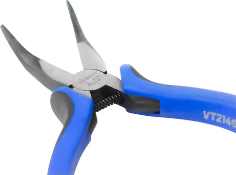 Vtools 4.5 Inch Mini Bent Nose Pliers, Spring Loaded Plier, Carbon Steel & Black Polished Finish, Extra strength, Anti - Slip Handles, Jewelry Making, Gripping Small Component, Pack 1, VT2149 - Al Kabayel Discount CentreVtools 4.5 Inch Mini Bent Nose Pliers, Spring Loaded Plier, Carbon Steel & Black Polished Finish, Extra strength, Anti - Slip Handles, Jewelry Making, Gripping Small Component, Pack 1, VT2149ToolsVTOOLSAl Kabayel Discount Centre