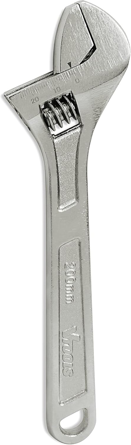 Vtools 8 Inch Carbon Steel Adjustable Wrench, Extra Wide Jaw Opening,Heat Treated Chrome Plated Drop Forged, VT2174 - Al Kabayel Discount CentreVtools 8 Inch Carbon Steel Adjustable Wrench, Extra Wide Jaw Opening,Heat Treated Chrome Plated Drop Forged, VT2174ToolsVTOOLSAl Kabayel Discount Centre