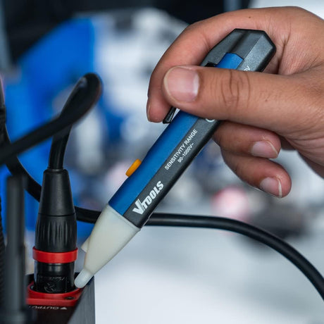 Vtools Intelligent Non - Contact Voltage Tester With Led Light(Batteries Not Included), Ac 90V - 1000V, Blue, VT2124 - Al Kabayel Discount CentreVtools Intelligent Non - Contact Voltage Tester With Led Light(Batteries Not Included), Ac 90V - 1000V, Blue, VT2124ToolsVTOOLSAl Kabayel Discount Centre