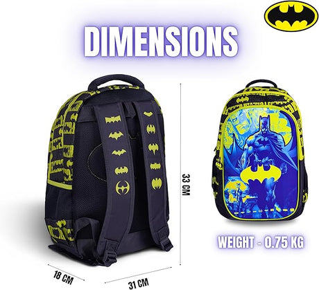 Warner Bros Batman School Bag 18", Ergonomic Backpack Lightweight, Durable - Al Kabayel Discount CentreWarner Bros Batman School Bag 18", Ergonomic Backpack Lightweight, DurableSchool BagsWARNER BROSAl Kabayel Discount Centre