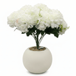 White Artificial Hydrangea Arrangement | Cream Sphere Pot | 35cm - Al Kabayel Discount CentreWhite Artificial Hydrangea Arrangement | Cream Sphere Pot | 35cmArtificial FloraAKDCAl Kabayel Discount Centre