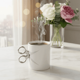 White Artisan Scissors - Handle Ceramic Mug | 300ml - Al Kabayel Discount CentreWhite Artisan Scissors - Handle Ceramic Mug | 300mlMugsAKDCAl Kabayel Discount Centre