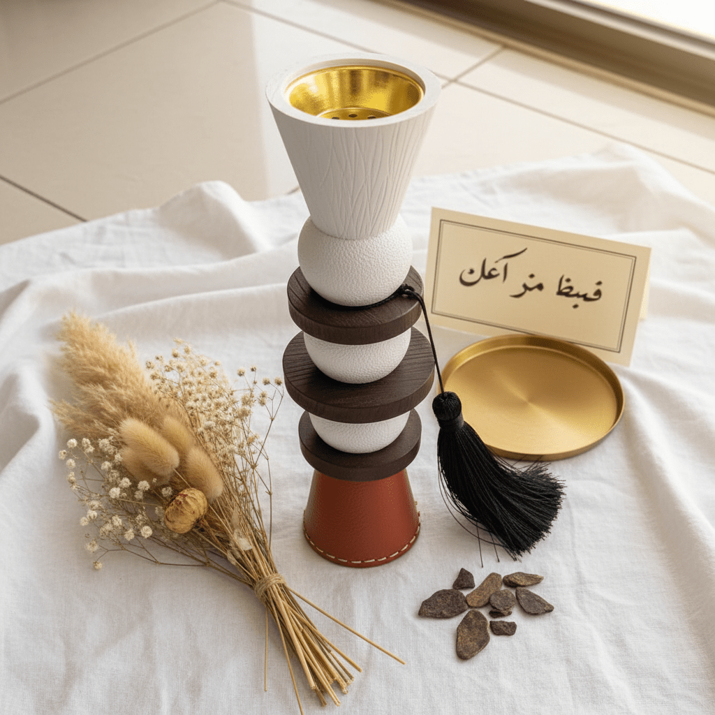 White & Brown Chalk Arabic Incense Burner 25cm - Al Kabayel Discount CentreWhite & Brown Chalk Arabic Incense Burner 25cmIncense burnerAKDCAl Kabayel Discount Centre