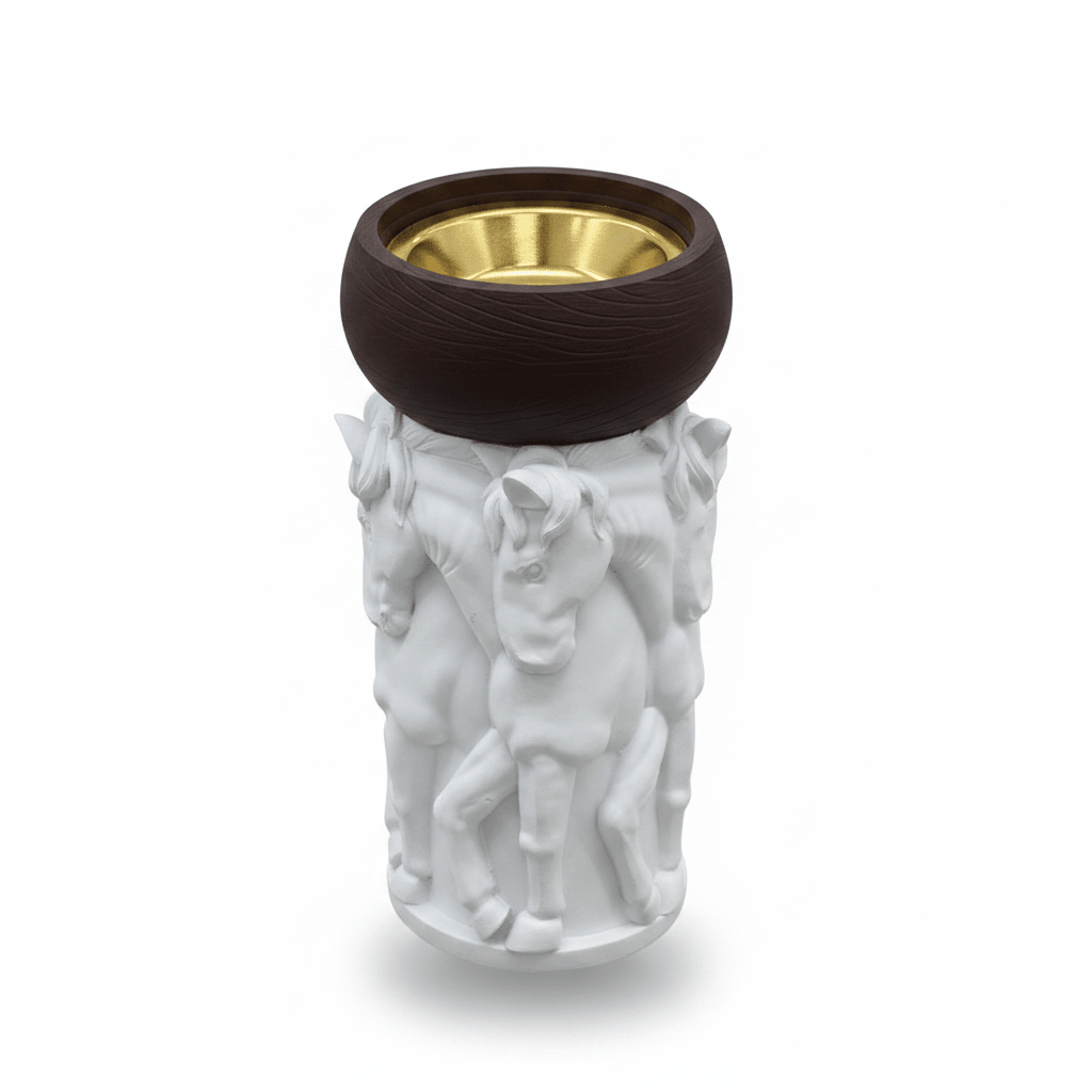 White & Brown Horse Sculpture Incense Burner | Luxury Arabic Bakhoor Holder | 17×7 cm - Al Kabayel Discount CentreWhite & Brown Horse Sculpture Incense Burner | Luxury Arabic Bakhoor Holder | 17×7 cmIncense burnerAKDCAl Kabayel Discount Centre