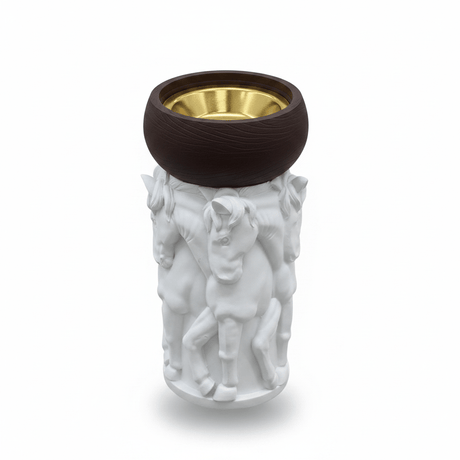 White & Brown Horse Sculpture Incense Burner | Luxury Arabic Bakhoor Holder | 17×7 cm - Al Kabayel Discount CentreWhite & Brown Horse Sculpture Incense Burner | Luxury Arabic Bakhoor Holder | 17×7 cmIncense burnerAKDCAl Kabayel Discount Centre