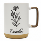 White Carnation Botanical Ceramic Mug - 350ml - Al Kabayel Discount CentreWhite Carnation Botanical Ceramic Mug - 350mlMugsAKDCAl Kabayel Discount Centre