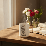 White Carnation Botanical Ceramic Mug - 350ml - Al Kabayel Discount CentreWhite Carnation Botanical Ceramic Mug - 350mlMugsAKDCAl Kabayel Discount Centre