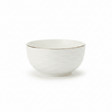 White Ceramic Bowl with Gold Rim - 4.5 Inch - Al Kabayel Discount CentreWhite Ceramic Bowl with Gold Rim - 4.5 InchBowlsAKDCAl Kabayel Discount Centre