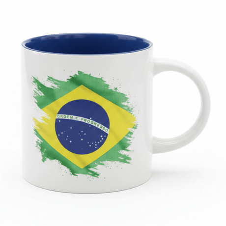 White Ceramic Coffee Mug 350ml with Brazil Flag & Neymar Jr Design - Al Kabayel Discount CentreWhite Ceramic Coffee Mug 350ml with Brazil Flag & Neymar Jr DesignMugsAKDCAl Kabayel Discount Centre