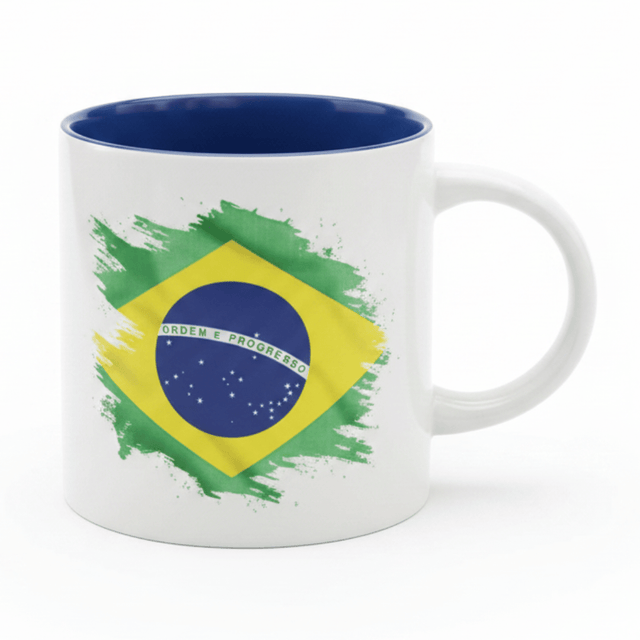 White Ceramic Coffee Mug 350ml with Brazil Flag & Neymar Jr Design - Al Kabayel Discount CentreWhite Ceramic Coffee Mug 350ml with Brazil Flag & Neymar Jr DesignMugsAKDCAl Kabayel Discount Centre