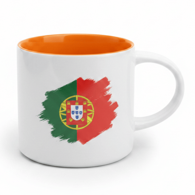 White Ceramic Coffee Mug 350ml With Portugal Flag & Cristiano Ronaldo Design - Al Kabayel Discount CentreWhite Ceramic Coffee Mug 350ml With Portugal Flag & Cristiano Ronaldo DesignMugsAKDCAl Kabayel Discount Centre