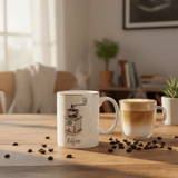White Ceramic Coffee Mug 350ml - Al Kabayel Discount CentreWhite Ceramic Coffee Mug 350mlMugsAKDCAl Kabayel Discount Centre