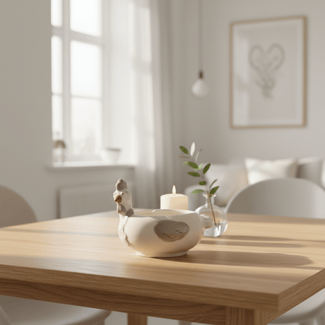White Ceramic Duck Ashtray — Charming Home Décor Piece | 12cm - Al Kabayel Discount CentreWhite Ceramic Duck Ashtray — Charming Home Décor Piece | 12cmTea/Coffee PotsAKDCAl Kabayel Discount Centre