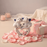 White Ceramic Elephant Couple Figurine – Heart & Rose Décor Piece, 13cm - Al Kabayel Discount CentreWhite Ceramic Elephant Couple Figurine – Heart & Rose Décor Piece, 13cmHome Décor AccentsAKDCAl Kabayel Discount Centre