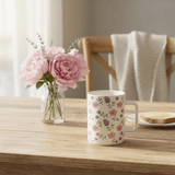 White Ceramic Floral Mug 350ml - Al Kabayel Discount CentreWhite Ceramic Floral Mug 350mlMugsAKDCAl Kabayel Discount Centre