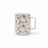 White Ceramic Floral Mug 350ml - Al Kabayel Discount CentreWhite Ceramic Floral Mug 350mlMugsAKDCAl Kabayel Discount Centre