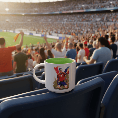 White Ceramic Mug 350ml — Spain Flag & Lamine Yamal Design - Al Kabayel Discount CentreWhite Ceramic Mug 350ml — Spain Flag & Lamine Yamal DesignMugsAKDCAl Kabayel Discount Centre