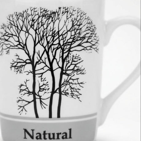 White Ceramic Mug With Black Tree Print – 400ml - Al Kabayel Discount CentreWhite Ceramic Mug With Black Tree Print – 400mlMugsAKDCAl Kabayel Discount Centre
