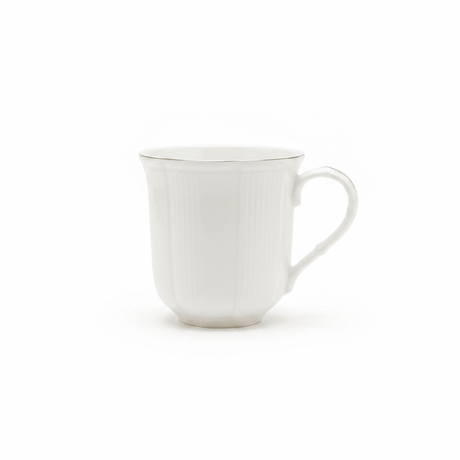 White Ceramic Mug with Gold Rim - 300ml - Al Kabayel Discount CentreWhite Ceramic Mug with Gold Rim - 300mlMugsAKDCAl Kabayel Discount Centre