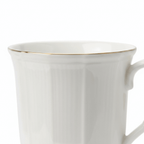 White Ceramic Mug with Gold Rim - 300ml - Al Kabayel Discount CentreWhite Ceramic Mug with Gold Rim - 300mlMugsAKDCAl Kabayel Discount Centre
