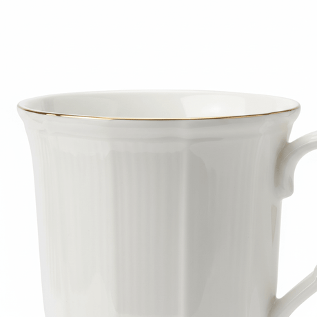White Ceramic Mug with Gold Rim - 300ml - Al Kabayel Discount CentreWhite Ceramic Mug with Gold Rim - 300mlMugsAKDCAl Kabayel Discount Centre