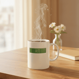 White Ceramic Mug with Green R11 Design | 350ml Premium Coffee Mug - Al Kabayel Discount CentreWhite Ceramic Mug with Green R11 Design | 350ml Premium Coffee MugMugsAKDCAl Kabayel Discount Centre