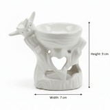 White Ceramic Oil Burner – Bird Figurine - 9×7 cm - Al Kabayel Discount CentreWhite Ceramic Oil Burner – Bird Figurine - 9×7 cmHome Décor AccentsAKDCAl Kabayel Discount Centre