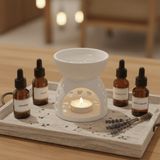 White Ceramic Oil Burner with Heart Cutout Design - 10×7 cm - Al Kabayel Discount CentreWhite Ceramic Oil Burner with Heart Cutout Design - 10×7 cmHome Décor AccentsAKDCAl Kabayel Discount Centre