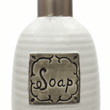 White Ceramic & Plastic Liquid Soap Dispenser – 400ml - Al Kabayel Discount CentreWhite Ceramic & Plastic Liquid Soap Dispenser – 400mlHolders & DispensersAKDCAl Kabayel Discount Centre