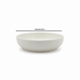 White Ceramic Serving Bowl - 22cm - Al Kabayel Discount CentreWhite Ceramic Serving Bowl - 22cmBowlsAKDCAl Kabayel Discount Centre