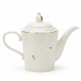 White Ceramic Teapot with Sophisticated Gold Detailing and Lid – Elegant Tea Serving Pot (17 cm) - Al Kabayel Discount CentreWhite Ceramic Teapot with Sophisticated Gold Detailing and Lid – Elegant Tea Serving Pot (17 cm)Tea/Coffee PotsAKDCAl Kabayel Discount Centre