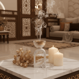 White Chalk & Crystal Glass Incense Burner | Floral Arch Design | 15cm - Al Kabayel Discount CentreWhite Chalk & Crystal Glass Incense Burner | Floral Arch Design | 15cmIncense burnerAKDCAl Kabayel Discount Centre