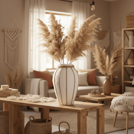 White Chalk Flower Vase with Jute Rope Detail – 35cm - Al Kabayel Discount CentreWhite Chalk Flower Vase with Jute Rope Detail – 35cmFlower VaseAKDCAl Kabayel Discount Centre