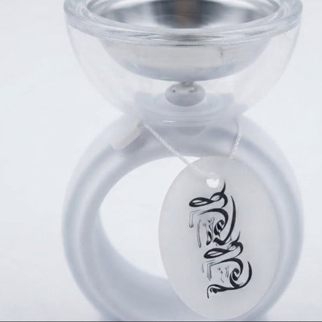 White Chalk & Glass Incense Burner With Ring Base – 12×7 cm - Al Kabayel Discount CentreWhite Chalk & Glass Incense Burner With Ring Base – 12×7 cmIncense BurnersAKDCAl Kabayel Discount Centre