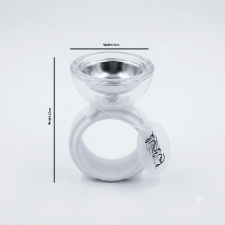 White Chalk & Glass Incense Burner With Ring Base – 12×7 cm - Al Kabayel Discount CentreWhite Chalk & Glass Incense Burner With Ring Base – 12×7 cmIncense BurnersAKDCAl Kabayel Discount Centre
