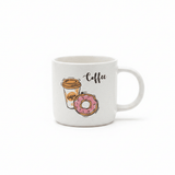 White Coffee & Donut Ceramic Mug - 300ml - Al Kabayel Discount CentreWhite Coffee & Donut Ceramic Mug - 300mlMugsAKDCAl Kabayel Discount Centre