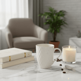 White Diamond Quilted Ceramic Mug – 300ml - Al Kabayel Discount CentreWhite Diamond Quilted Ceramic Mug – 300mlMugsAKDCAl Kabayel Discount Centre