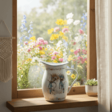 White Enamel Floral Jug – 19×11 cm - Al Kabayel Discount CentreWhite Enamel Floral Jug – 19×11 cmJugsAKDCAl Kabayel Discount Centre