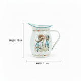 White Enamel Floral Jug – 19×11 cm - Al Kabayel Discount CentreWhite Enamel Floral Jug – 19×11 cmJugsAKDCAl Kabayel Discount Centre