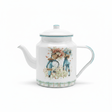 White Enamel Kettle with Floral Bicycle Print - 20 × 13 cm - Al Kabayel Discount CentreWhite Enamel Kettle with Floral Bicycle Print - 20 × 13 cmTea/Coffee PotsAKDCAl Kabayel Discount Centre