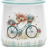 White Enamel Mug with Bicycle Print - 12×9 cm - Al Kabayel Discount CentreWhite Enamel Mug with Bicycle Print - 12×9 cmMugsAKDCAl Kabayel Discount Centre